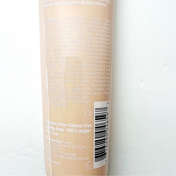 HEMPZ Koa & Sweet Almond Hydrating Herbal Hand Creme 4 oz - Picture 8 of 8